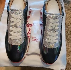 2021 Christian Louboutin Loubishark size 39.5 sneaker.